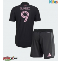Camiseta Inter Miami Luis Suarez #9 Visitante Equipación para niños 2026-27 manga corta (+ pantalones cortos)